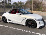 HONDA　S660　JW5（2004年）　に　RECARO（レカロ）　SR-7F　KK100　RED　装着