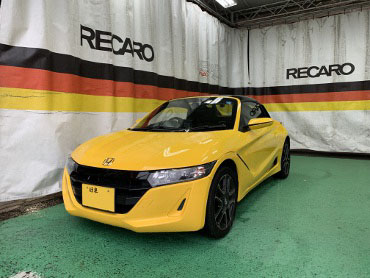 HONDA@S660@JW5(2020Nj@Ɂ@RECAROiJj@SR-7@GU100H@BK@V[gq[^[t@