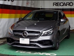 Mercedes Benz（メルセデスベンツ）　A45　AMG　W176　に　RECARO（レカロ）　スポーツスターLL100HレザーSE　BKレザー/REDステッチ　×2脚　装着
