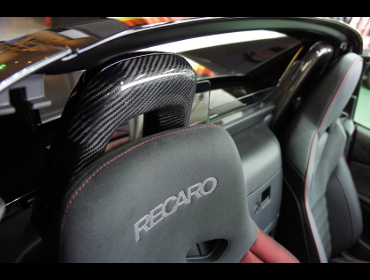 MAZDA　ロードスターRF　NDERC（2019年）　に　RECARO（レカロ）　TS-G　GK　BK/RED　シートヒーター付き　＆　カーボンカバー/BOSEスピーカー　装着