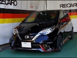 NISSAN　NOTE　E12　に　RECARO（レカロ）　RS-G　GK　BK/RED　装着