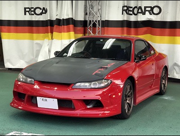 NISSAN@VrA@S15@Ɂ@RECAROiJj@RS-G@GK@BK/RED@