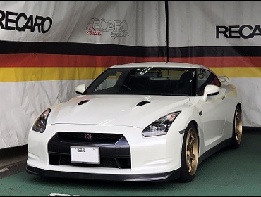 NISSAN@GTR@R35@Ɂ@RECAROiJj@SR-7@KK100@BK@V[gq[^[t@