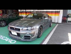 NISSAN@XJCC@R34i2002Nj@Ɂ@RECAROiJj@RS-_G@GK@BK/SIL@