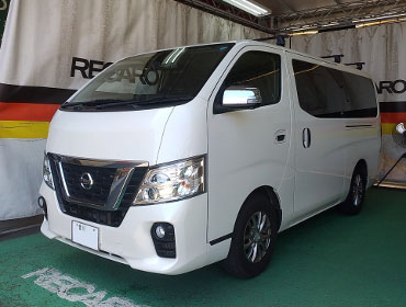 NISSAN@LoNV350@Ɂ@RECAROiJj@SR-7F@GK100@BK/BK@