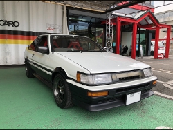 TOYOTA@r@AE86i1987Nj@Ɂ@RECAROiJj@SR-7F@KK100@RED@A/R@~E@