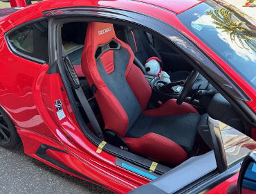 TOYOTA@GR86@ZN8i2021Nj@Ɂ@RECAROiJj@SR-S@UT100H@BK/RED@