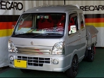 RECARO（レカロシート）　SUZUKI　スーパーキャリー　ワイド　DA16T　に　RECARO（レカロ）　SR-7F　KK100　RED　アームレスト付き　×左右　装着